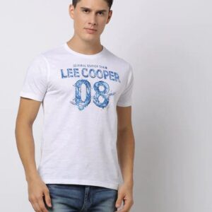 LEE COOPER Logo Print Crew-Neck T-Shirt