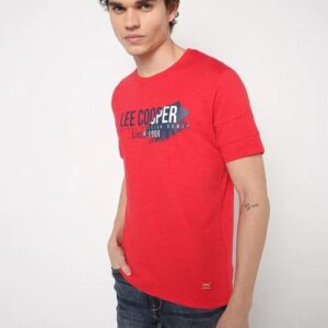 LEE COOPER Brand Print Crew-Neck T-shirt