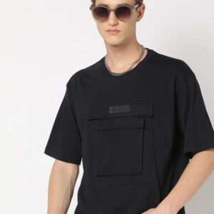 LEE COOPER Crew-Neck T-Shirt with Double Flap Pockets