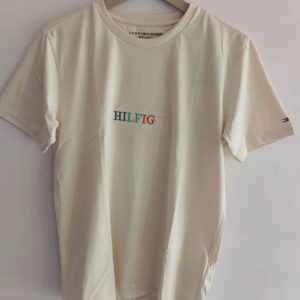 Tommy Hilfiger Desert Sky Cotton Regular Fit Logo Printed T-Shirt – Classic Cool in a Bold Hue