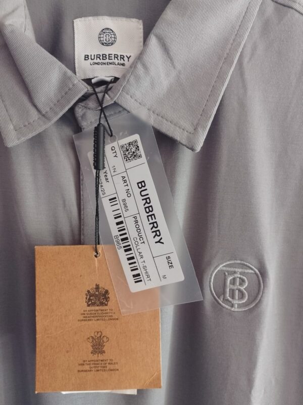 Burberry Men’s Cotton Polo T-Shirt – Timeless British Sophistication - Image 2
