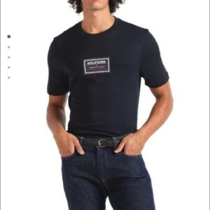 Tommy Hilfiger Men Solid Round Neck Cotton T-Shirt