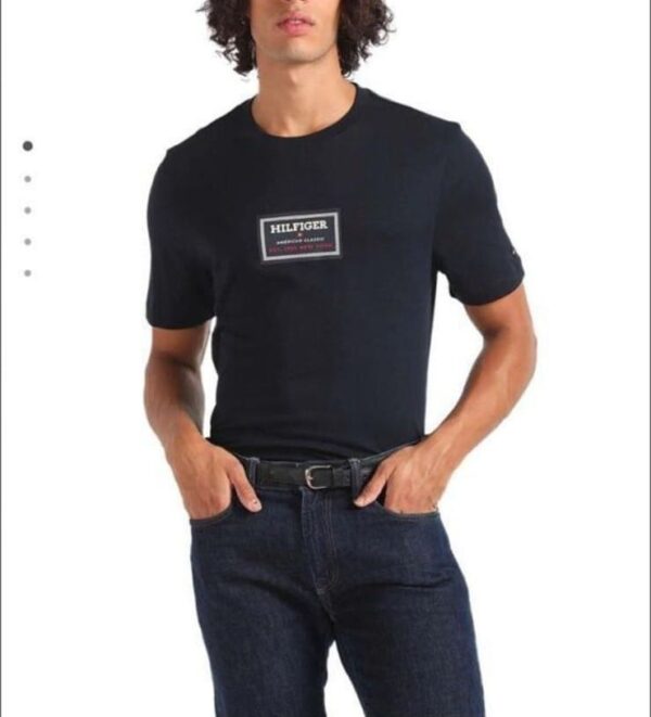 Tommy Hilfiger Men Solid Round Neck Cotton T-Shirt