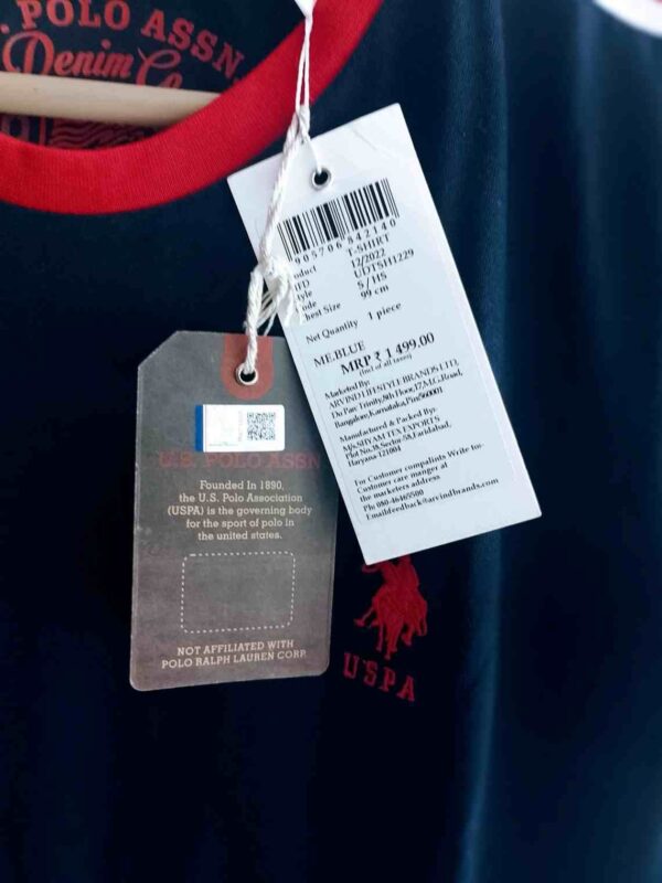 U.S. Polo Assn. Cotton Shoulder Rib T-Shirt – Timeless Style Meets Everyday Comfort - Image 2