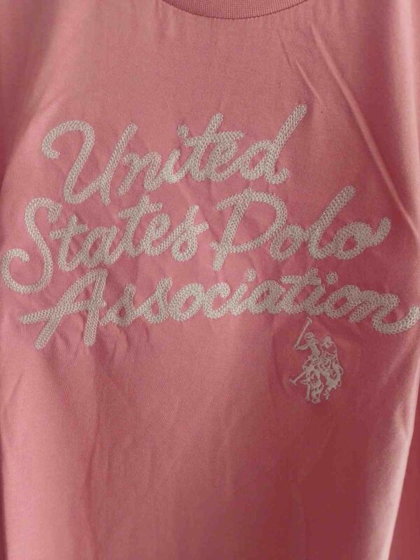 U.S. Polo Assn. Peach Cotton Regular Fit T-Shirt - Image 3