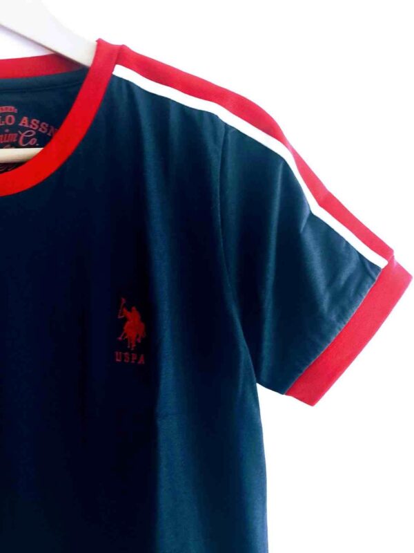 U.S. Polo Assn. Cotton Shoulder Rib T-Shirt – Timeless Style Meets Everyday Comfort - Image 3
