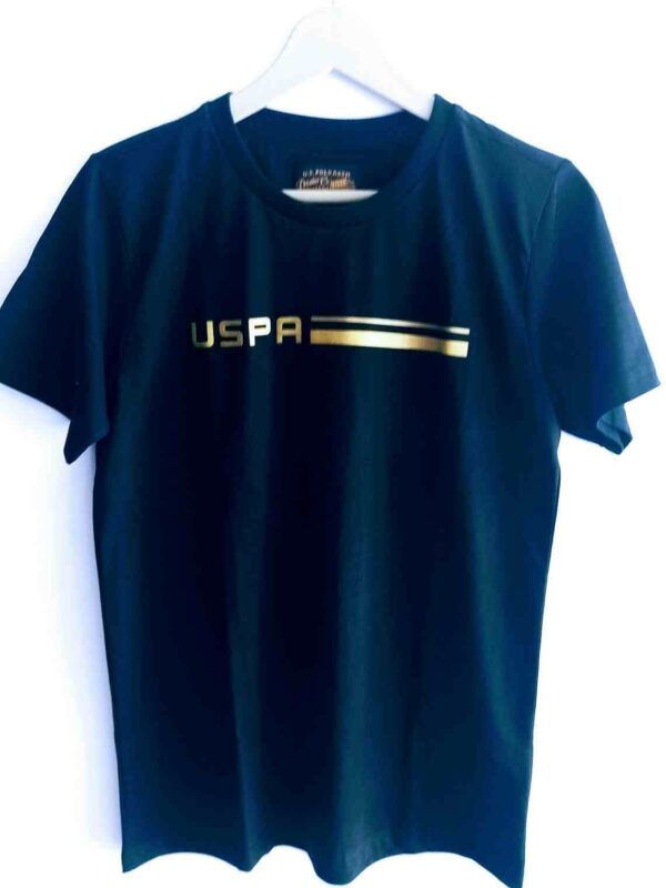 U.S. Polo Assn. Cotton Shoulder Rib T-Shirt – Classic Comfort with a Stylish Edge - Image 2