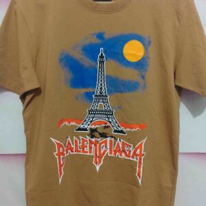 BALENCIAGA Paris Logo Cotton Jersey T-Shirt – Iconic Style, Effortless Luxury