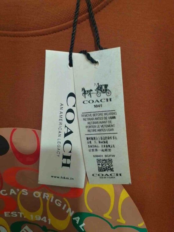 Coach Brown Logo Print T-Shirt for Men – Refined Style with a Signature Edge - Image 3
