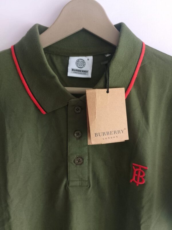 Burberry Cotton Polo T-Shirt – British Heritage, Modern Elegance - Image 2
