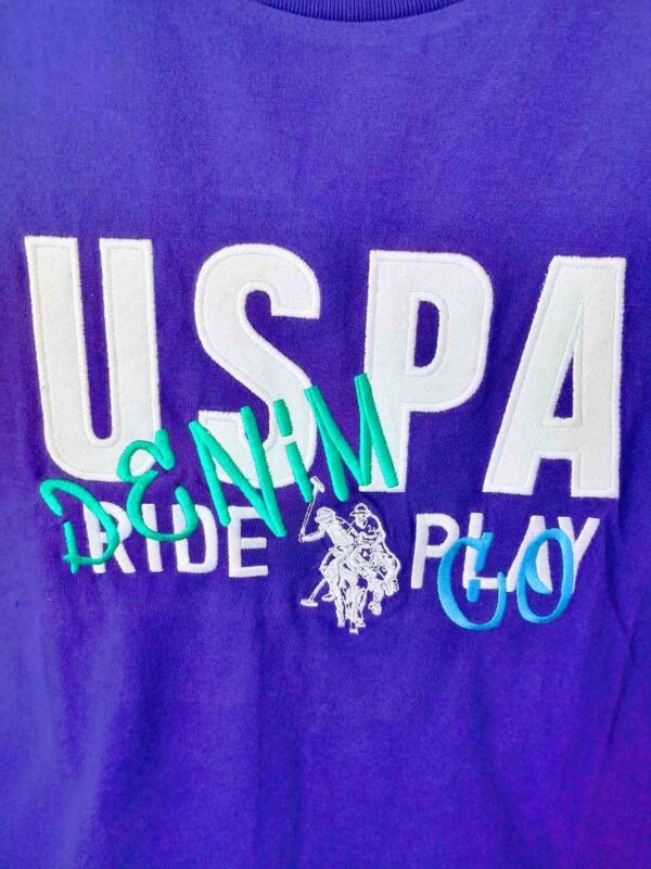 Crew Neck U.S.Polo Cotton T-Shirt - Image 3
