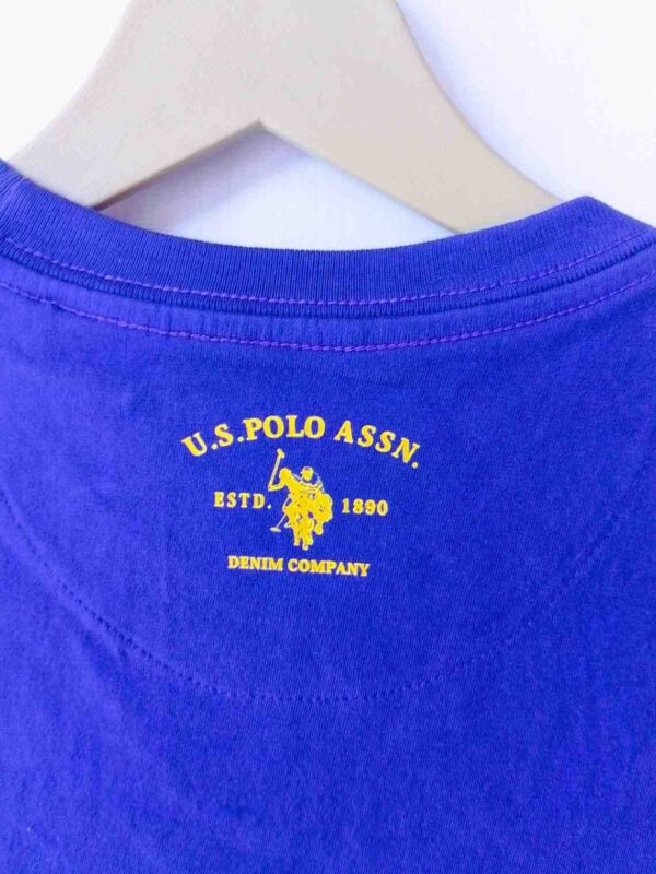 Crew Neck U.S.Polo Cotton T-Shirt - Image 4