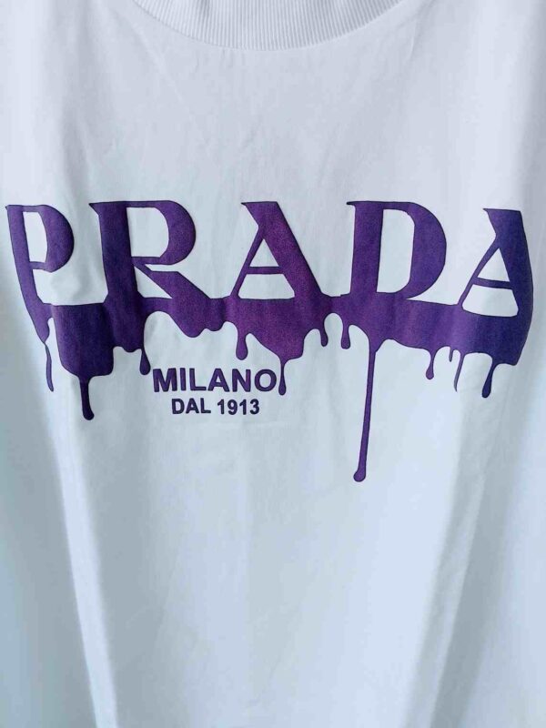 Prada Cotton T-shirt, Men, White, - Image 2
