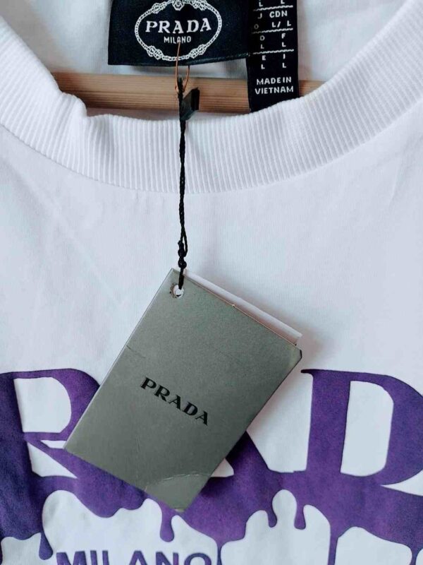 Prada Cotton T-shirt, Men, White, - Image 3