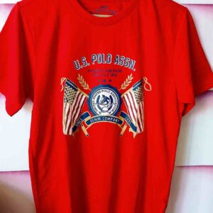 U.S. POLO ASSN. Brand Printed Cotton Polo T-Shirt
