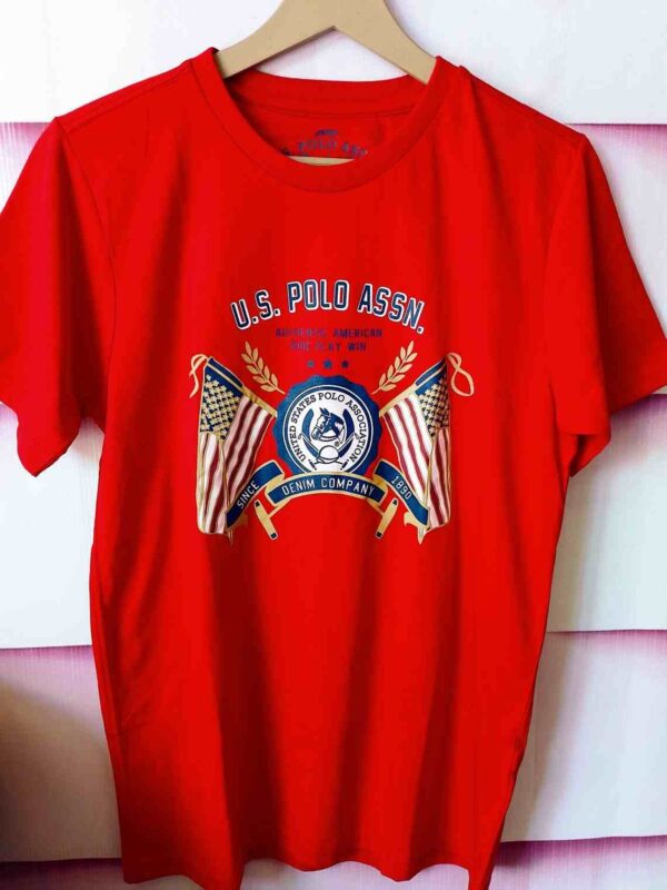 U.S. POLO ASSN. Brand Printed Cotton Polo T-Shirt