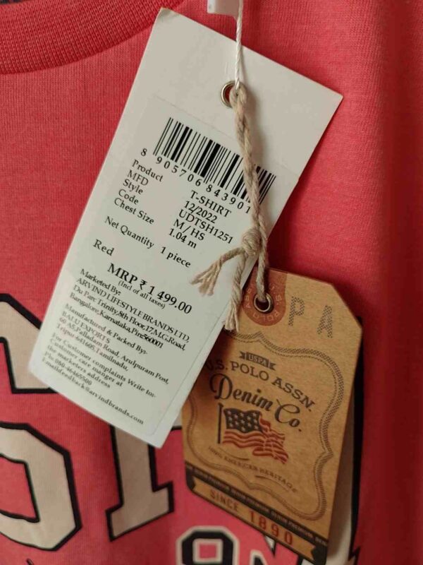 U.S. POLO ASSN. Graphic Print Crew Neck T-Shirt - Image 3