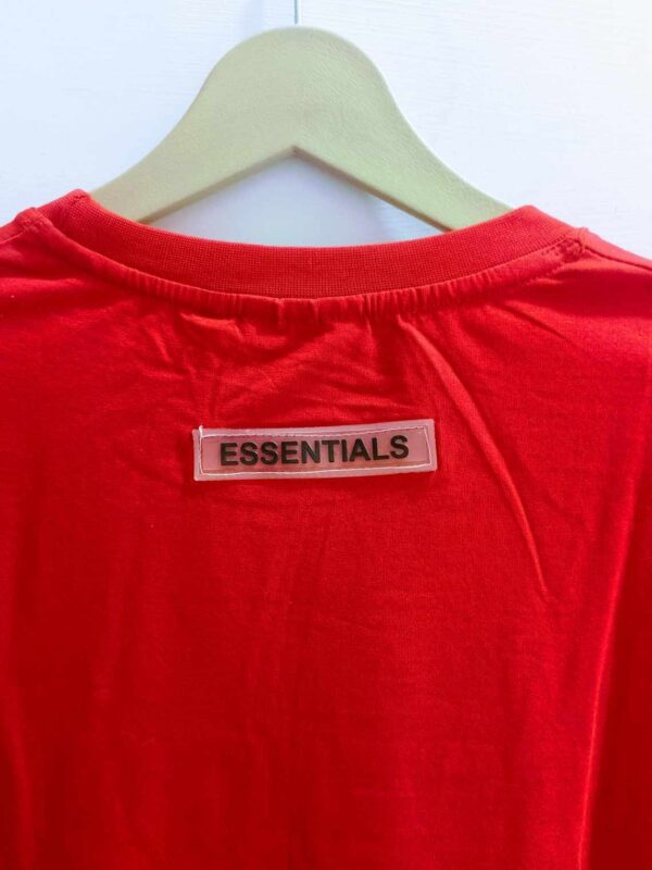 Essentials Red Short Sleeve T-shirt - Image 3