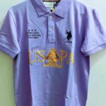 U.S.P.A Plain Matty Cotton Polo Neck T-shirt