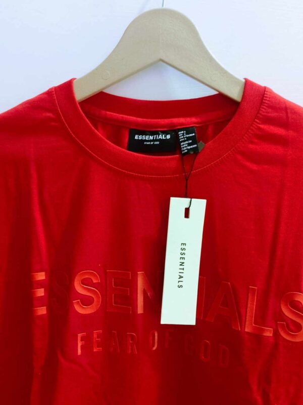 Essentials Red Short Sleeve T-shirt - Image 2